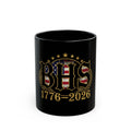 BHS 1776–2026 Patriotic American Flag Black Mug (11oz, 15oz)