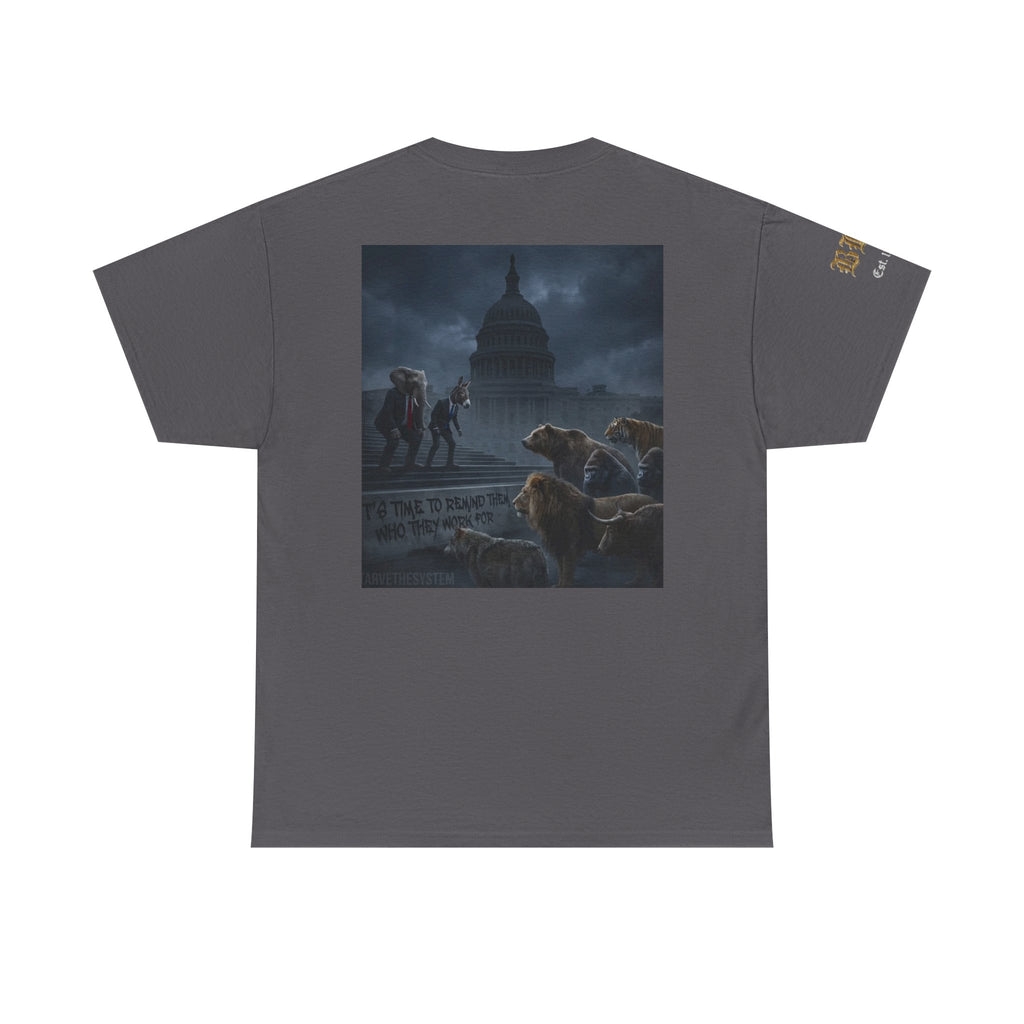 Eloquent Elephant & Conservative Jackass Tee — 'All the Unhappy Forest Creatures' Graphic T-Shirt