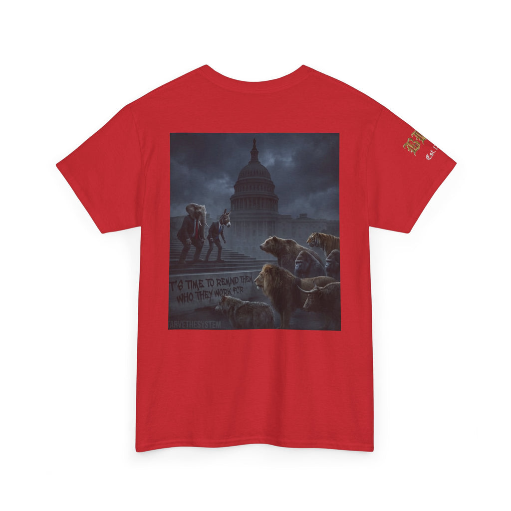 Eloquent Elephant & Conservative Jackass Tee — 'All the Unhappy Forest Creatures' Graphic T-Shirt