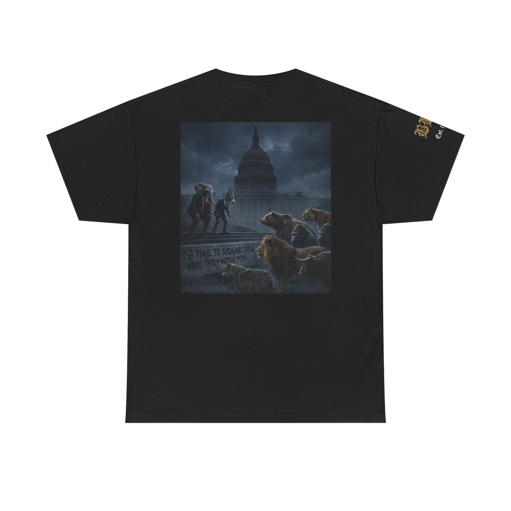 Eloquent Elephant & Conservative Jackass Tee — 'All the Unhappy Forest Creatures' Graphic T-Shirt