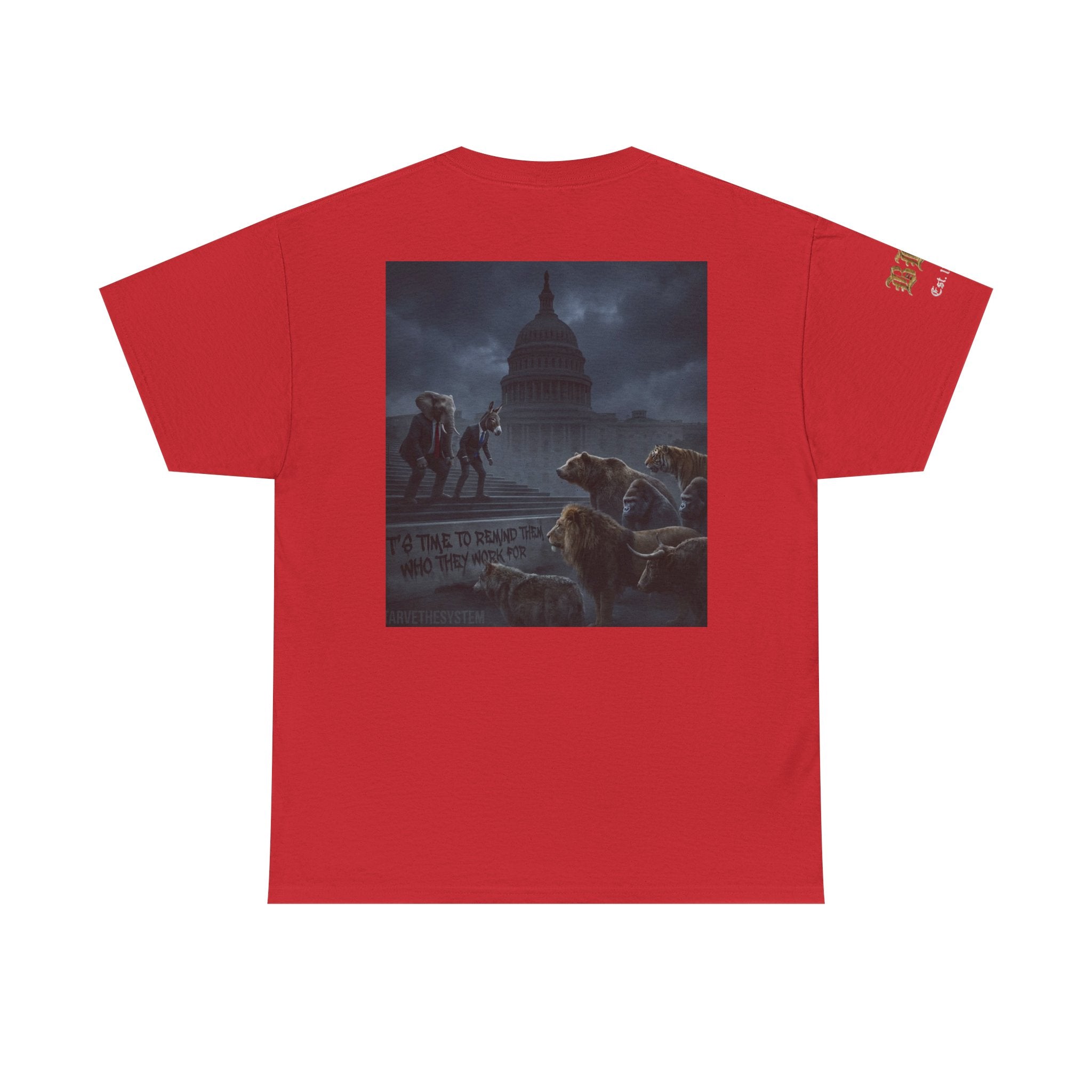 Eloquent Elephant & Conservative Jackass Tee — 'All the Unhappy Forest Creatures' Graphic T-Shirt