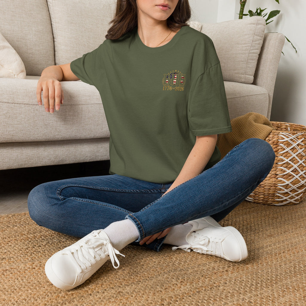 America 250 Celebration T-Shirt — Honoring Those Who Serve