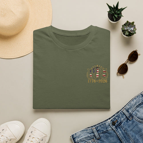 America 250 Celebration T-Shirt — Honoring Those Who Serve